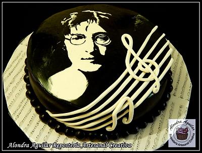 John Lennon Cake - Cake by Alondra Aguilar