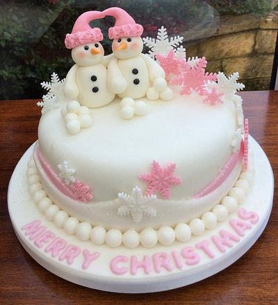 Snowman Cake - Cake by Anita Barrett