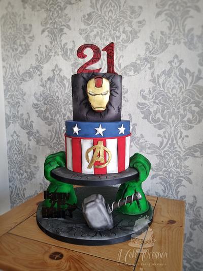 Marvel Avengers 21st birthday cake - Cake by Jo