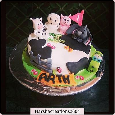 Animal themed cake  - Cake by harshacreations2604