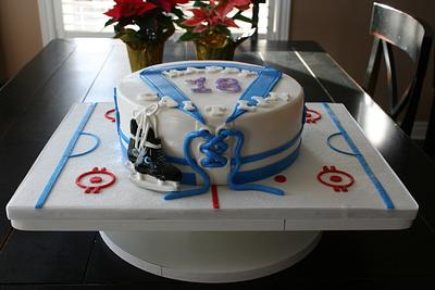 hockey cake - Cake by Pams party cakes
