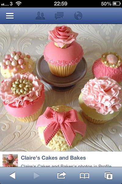 Vintage Cupcakes - Cake by Claire's Cakes and Bakes
