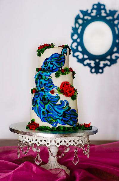 Peacock beauty - Cake by Prachi Dhabaldeb