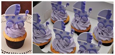Stroller cupcakes - Cake by Spring Bloom Cakes