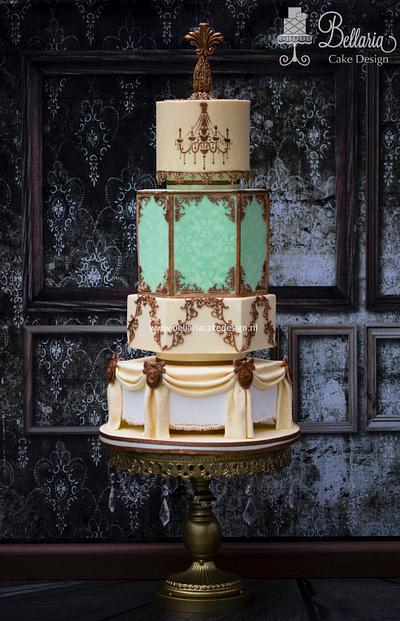 Green drawing room Downton Abbey - Cake by Bellaria Cake Design 