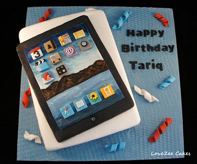 The iPad Cake  - Cake by LoveZeeCakes