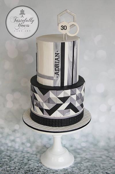 Geometric cake - Cake by Marianne: Tastefully Yours Cake Art 