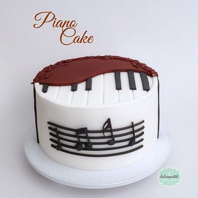 Torta Piano - Piano Cake - Cake by Dulcepastel.com
