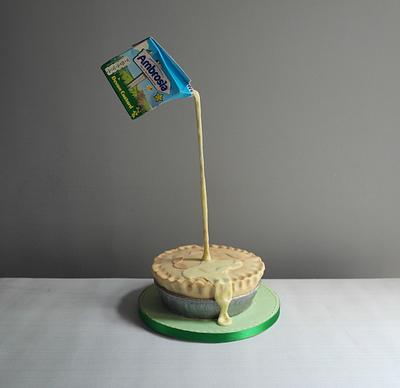 Apple pie and custard - Cake by BluebirdsBakehouse