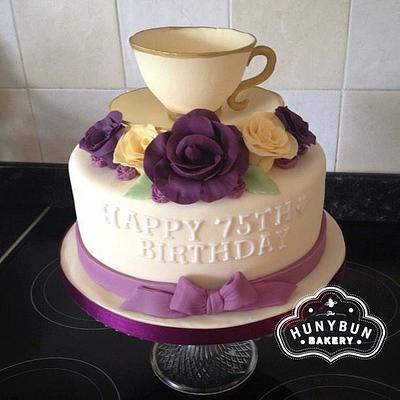 Tea Cup Birthday Cake - Cake by Hannah Gayfer