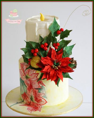 Poinsetta - Cake by Jo Finlayson (Jo Takes the Cake)