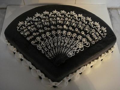 Lace fan cake - Cake by Zohreh