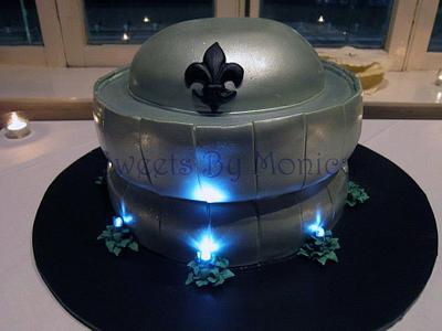 New Orleans Superdome Groom's Cake - Cake by Sweets By Monica