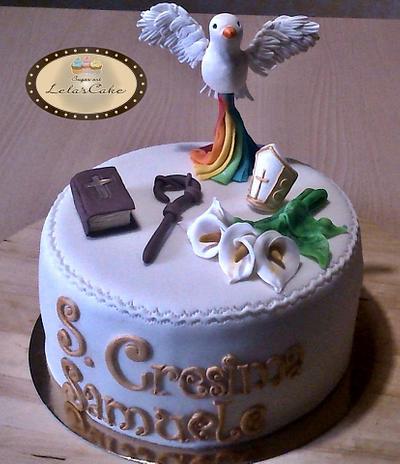Pace S. Cresima Samuele - Cake by Daniela Morganti (Lela's Cake)
