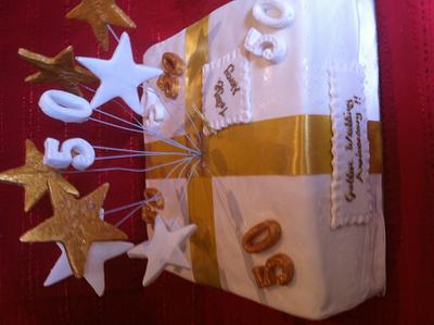 Golden anniversary cake  - Cake by Cakemummy