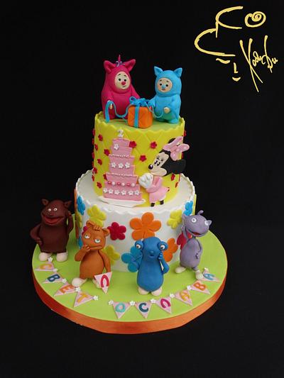 The Cuddlies, Billy & Bam Bam and Minnie mouse - Cake by Diana