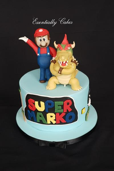 Mario &  Bowser - Cake by Essentially Cakes