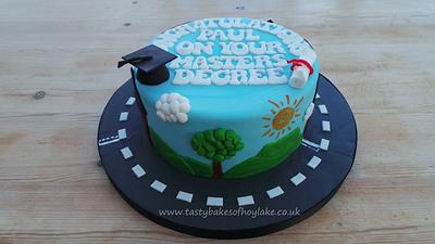 Graduation Cake for a Town Planner - Cake by Dax TastyBakes