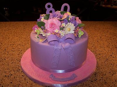 80th Birthday - Cake by Margaret