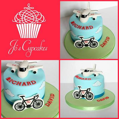 Joint birthday cake  - Cake by Jo's Cupcakes 