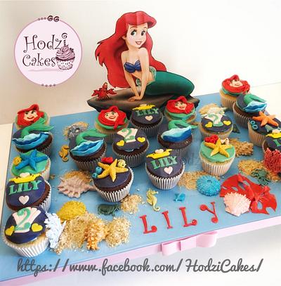 Little Mermaid Cupcakes 🐬🐠🐙💙💙 - Cake by Hend Taha-HODZI CAKES