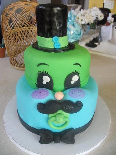 Little man baby shower cake - Cake by Kellie Manley