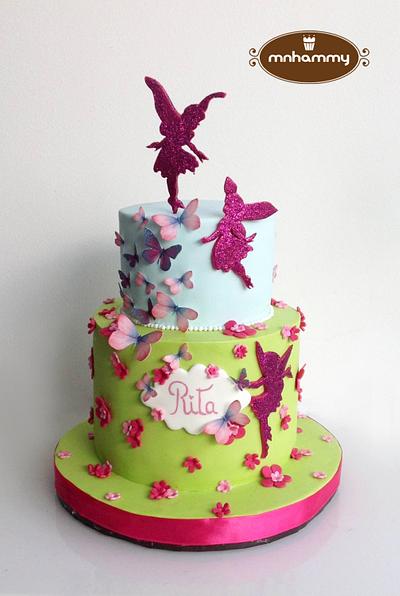 Silhouette Fairies - Cake by Mnhammy by Sofia Salvador