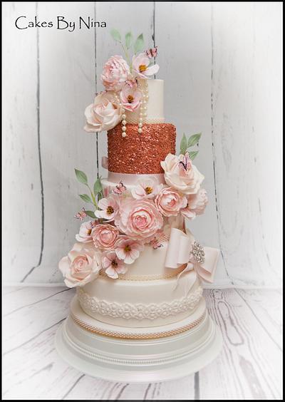 Luann the english garden - Cake by Cakes by Nina Camberley