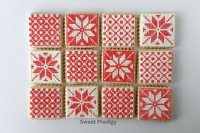 Patchwork Needlepoint Cookies - Cake by Sweet Prodigy