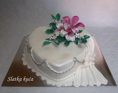 Elegant heart  - Cake by SlatkaKuca