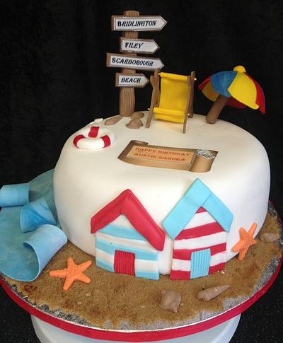 Beach cake  - Cake by Kirstie's cakes