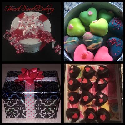 Valentine Hearts chocolate bonbons - Cake by Heart