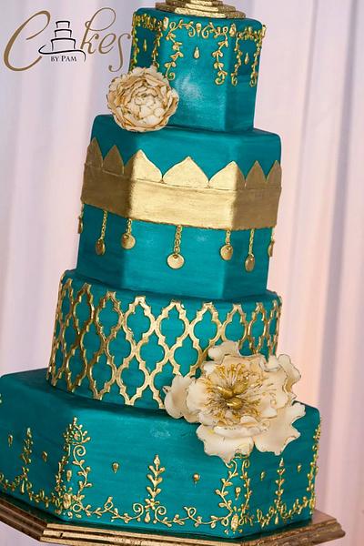 Moroccan inspired wedding cake - Cake by Pamela Jane