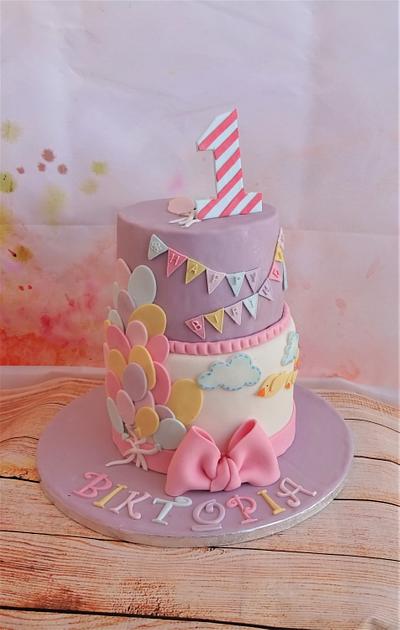 balloon cake  - Cake by sweetchristines
