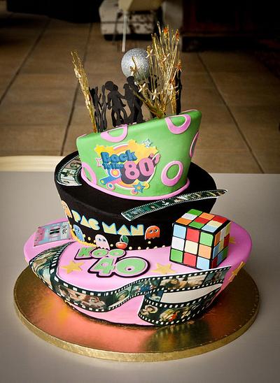 80's party rock - Cake by Sandy Lawrenson - Sweet 'n  Sassy