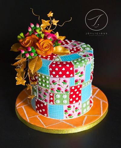 Autumn Patchwork - Cake by Joyliciouscakes