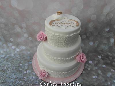 Engagement Cake - Cake by Carla 