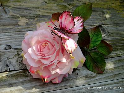 Pink Rose... - Cake by My Fabulous Flower Art - Esther van der Lugt - van Es