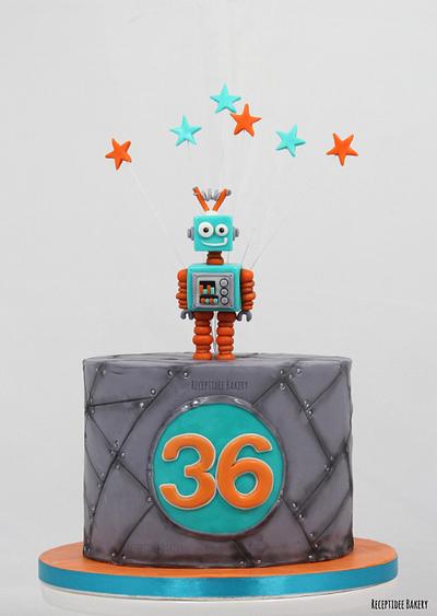 Robot cake - Cake by Sandra_Bakery