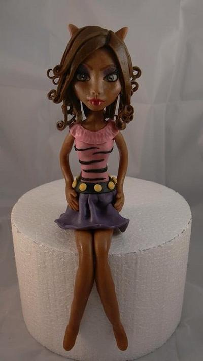 Chocolate Clawdeen Wolf from monster high - Cake by For the love of cake