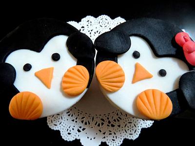 Cute Penguins! - Cake by LiLian Chong