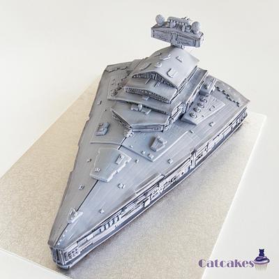 Imperial destroyer cake - Cake by Catcakes