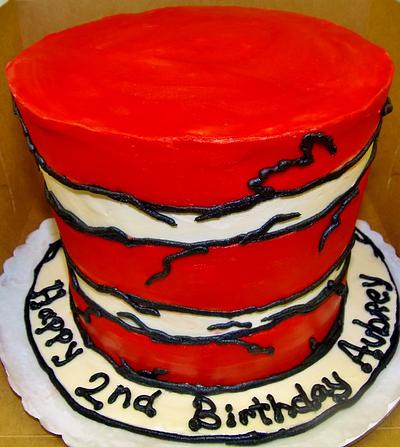 Cat in the Hat Birthday cake (ALL Buttercream) - Cake by Nancys Fancys Cakes & Catering (Nancy Goolsby)