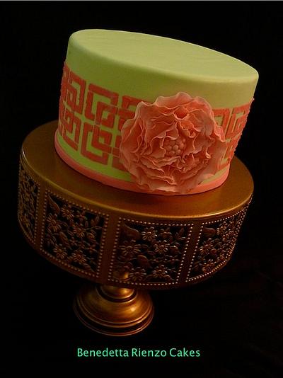 Flower on Grid Lock - Cake by Benni Rienzo Radic