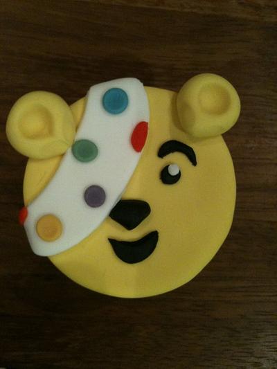 Pudsey Bear Cupcakes for a Children In Need Bake Sale - Cake by Tina Harrigan-James