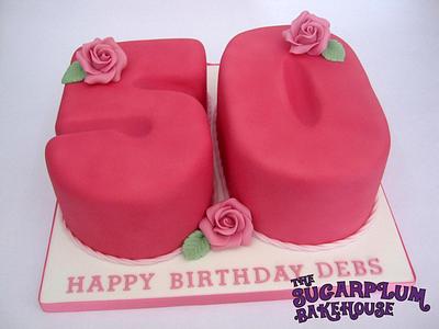 A Very Pink 50th Birthday Cake - Cake by Sam Harrison