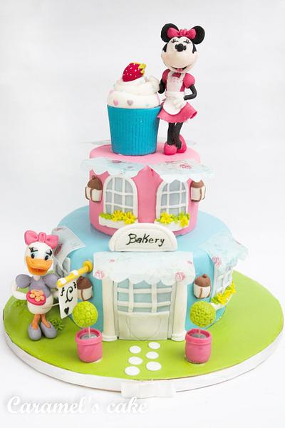 Minnie and Daisy bakery house - Cake by Caramel's Cake di Maria Grazia Tomaselli