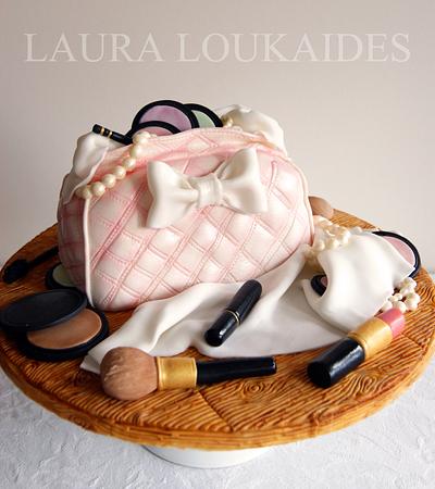 Make Up Bag Cake - Cake by Laura Loukaides