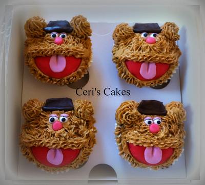Fozzie Bear cupcakes - Cake by Ceri's Cakes