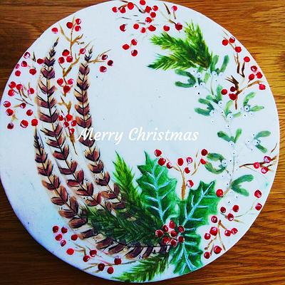 Christmas Painting - Cake by The Rosehip Bakery
